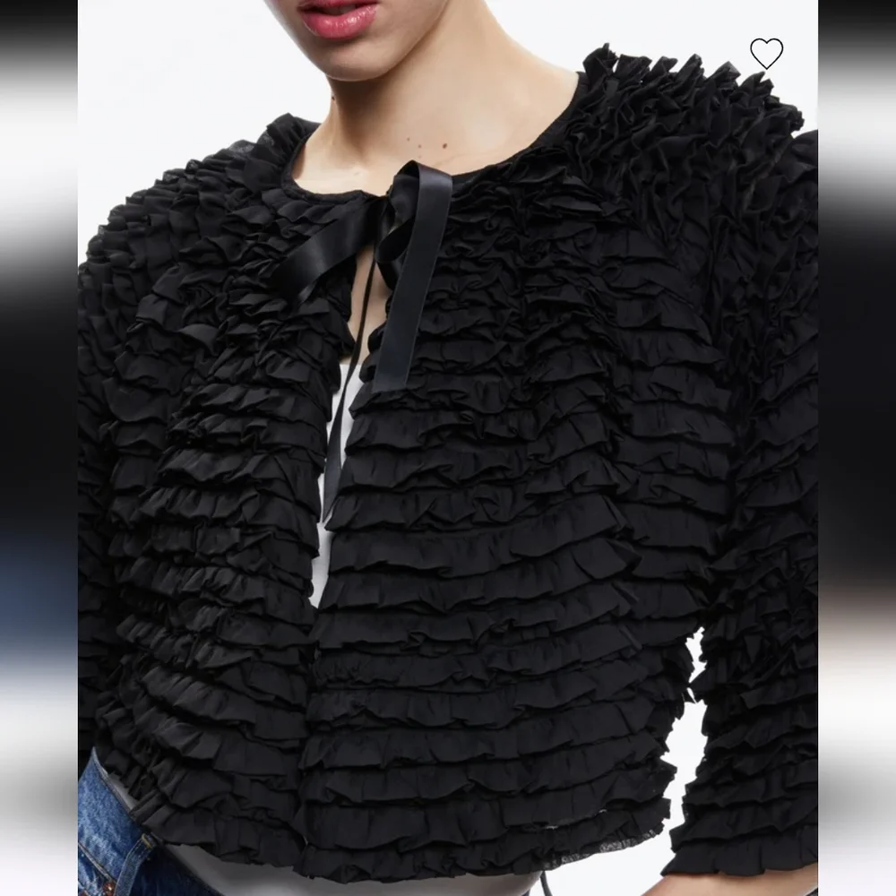 ALICE + OLIVIA Ruffle Jacket - Picture 6 of 7